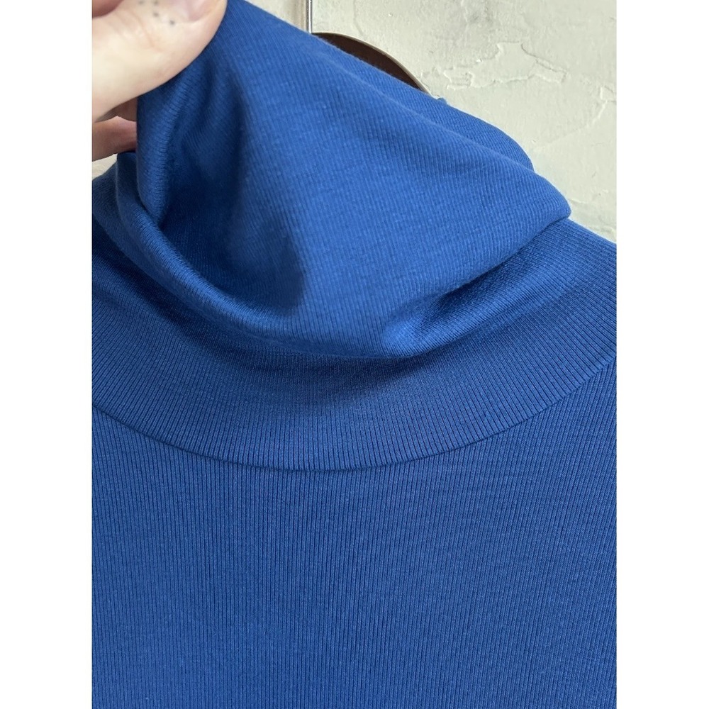 Universal Standard Foundation Turtleneck Long Sleeve Dress L Sodalite Blue NWT - Picture 3 of 8
